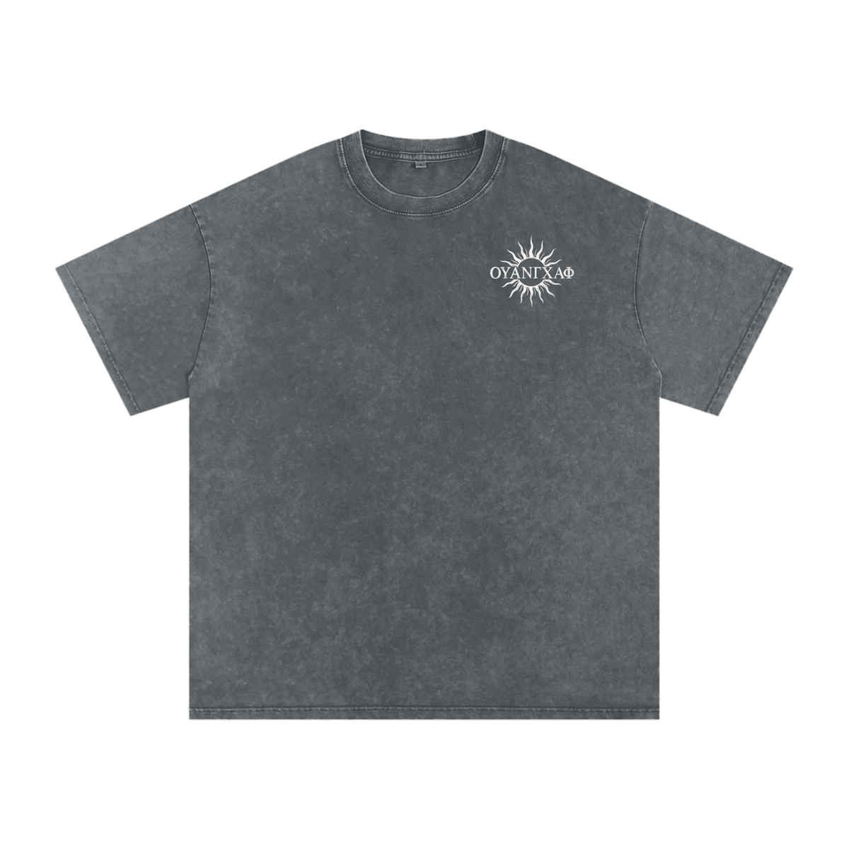 White Apollonian N****s Going Hard As F*** Washed Tee - Black/Gray/Blue