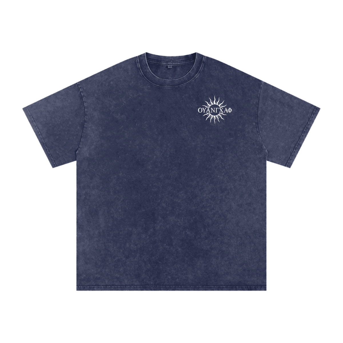 White Apollonian N****s Going Hard As F*** Washed Tee - Black/Gray/Blue