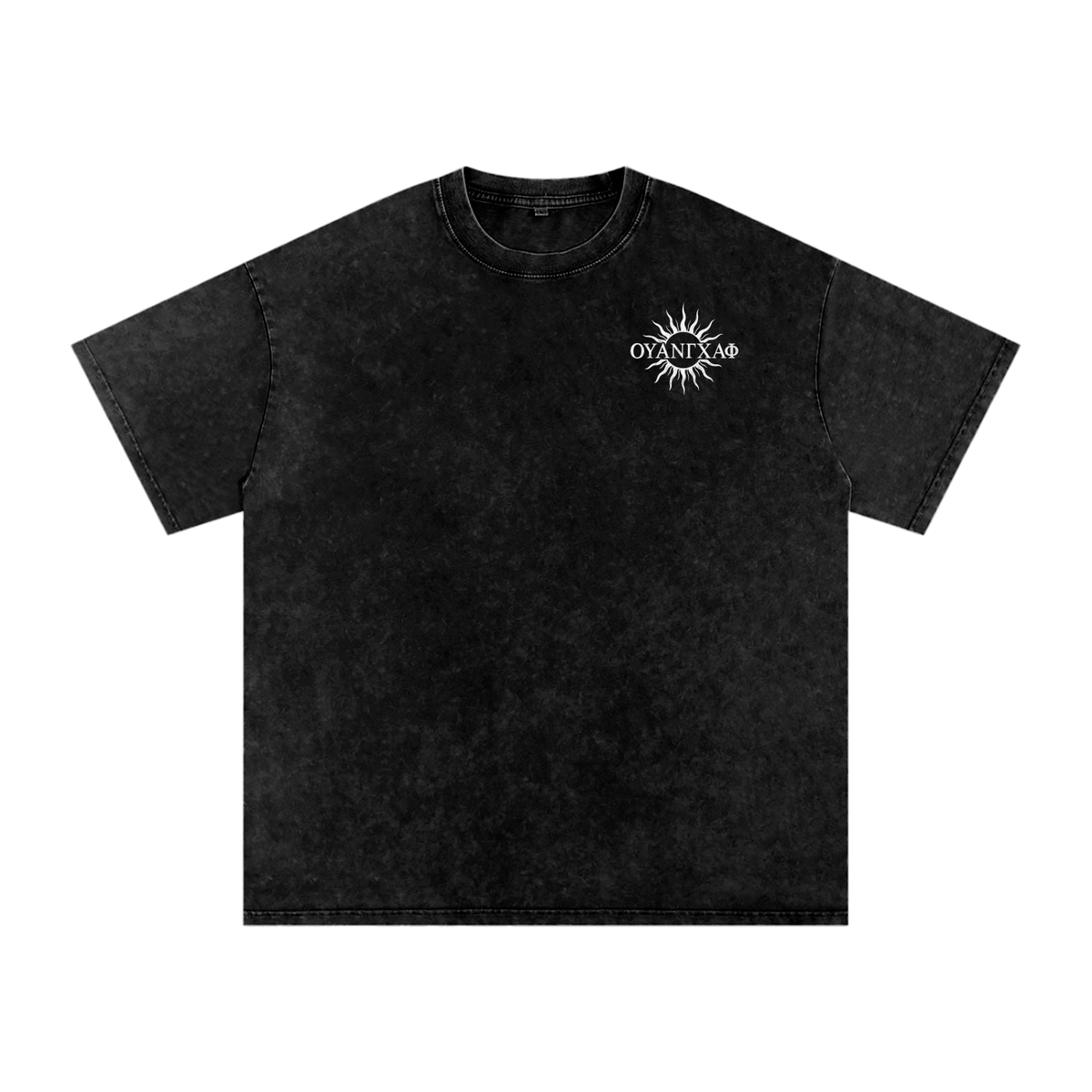 White Apollonian N****s Going Hard As F*** Washed Tee - Black/Gray/Blue